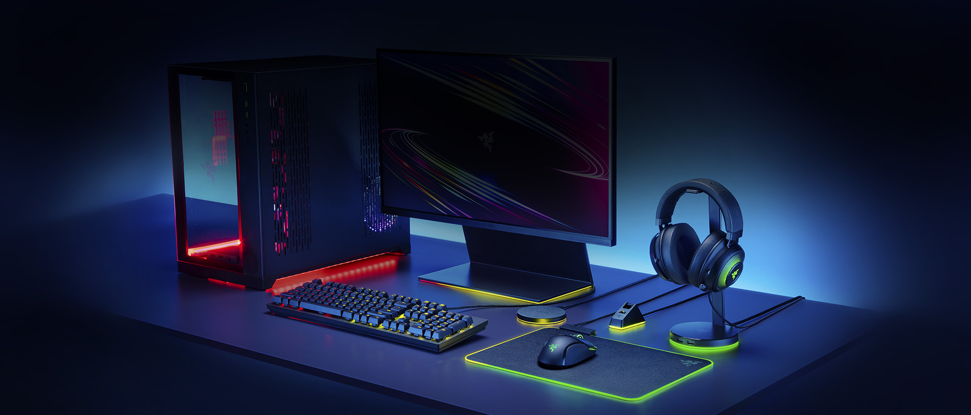 Đế sạc Chuột Razer Mouse Dock Chroma (USB/RGB) (RC30-03050200-R3M1)  được tích hợp led Chroma RGB đồng bộ với hệ sinh thái của Razer